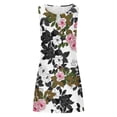 thumbnail image 4 of Qiopertar Robe Débardeur Décontractée d'Été Imprimée Florale Sans Manches en Solde Livraison Gratuite jusqu'à 90 % de Réduction, 4 of 5