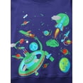 thumbnail image 5 of Rimyaw Toddler Boys Graphic Sweatshirts Glow in the Dark 2-Pack Pull-On Cotton Tops Kids Clothes 2T, 5 of 8