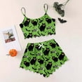thumbnail image 2 of Ladies' Sleeveless Tank Top And Shorts Set Casual Home Wear Halloween Print Comfortable Everyday Wear, 2 of 2
