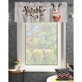 thumbnail image 4 of Valances for Windows Halloween Witch Cake Kitchen Curtains Valances Rod Pocket Small Window Treatments Valance Curtains for Living Room Bedroom Bathroom, 54x18 Inch, 4 of 6
