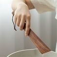 thumbnail image 6 of Qiangzon Natural Teak Wood Spatula, Multi-Purpose Flat Wood Turning Tool with Hanging Rope for Cooking, Flipping, Serving, and Scraping, Durable and Elegant for Kitchen and Outdoor Use A Shovel, 6 of 8