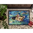 thumbnail image 3 of Carolines Treasures 7409MAT Corgi Tuckered Out Doormat 18x27 27"L x 18"W multicolor, 3 of 4