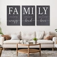 thumbnail image 2 of Merry-XMAS Family Entryway Gray Home Wall 12"X16" Framed Canvas Art Prints (Set of 3), 2 of 6
