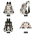 thumbnail image 4 of FORMRS Mini Backpack Purse for Women Quilted Travel Daypack Casual Shoulder Bag, Black Retro Flower, 4 of 7