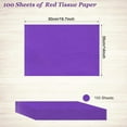 thumbnail image 4 of A house of tools 100 Sheets Purple Tissue Paper 14 x 20 Inches Purple Tissue Paper Bulk for Weddings Birthday DIY Project Wrapping Crafts Decor, 4 of 14