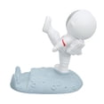 thumbnail image 4 of Astronaut Phone Holder, Multi Function Cell Phone Stand Premium Resin  For Office For Home For Travel Gold,Silver, 4 of 8