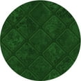 thumbnail image 1 of Ahgly Company Machine Washable Indoor Round Transitional Green Area Rugs, 4' Round, 1 of 7