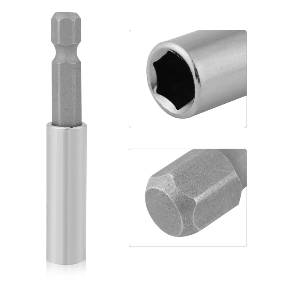 Pack De 2 12/" Magnétique Bit Extension Support De Changement Rapide 1//4/" Hex Shank