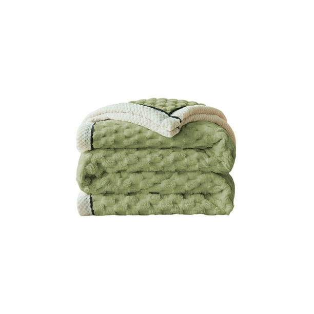Sofá Cama Sofá Manta de Lana de Flanela Extra Gruesa, 79x59In Rosa Doble Capa Mantas Cálidas Súper Suaves para el Invierno para la Cubierta de la Siesta de la Oficina