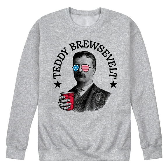 Instant Message - Teddy Brewsevelt - Men's Crew Neck Fleece Pullover