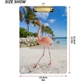 thumbnail image 3 of FMSHPON Flamingos Clipboard Hardboard Wood Nursing Clip Board and Pull for Standard A4 Letter 13x9 inches, 3 of 8
