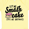 thumbnail image 4 of Inktastic Let Me Smash Cake Its My Birthday Girls Baby Bodysuit, 4 of 5