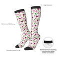 thumbnail image 6 of Fotbe Tulips Flowers print Women's Men's Novelty Crew Socks Cotton Socks Knee High Socks for Walking,Running,Nurses,Pregnancy, 6 of 8