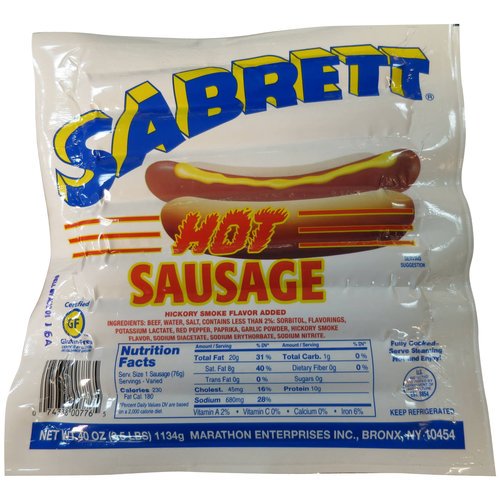 Sabrett 40oz Beef Smoked Sausage