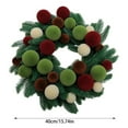 thumbnail image 3 of Décoration Élégante avec Baies Rouges et Accroche-Porte Festif pour Vitrine de Maison et d'Hôtel pour les Fêtes, 3 of 7