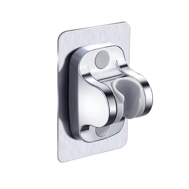 Kearding Soportes Ducha Metal Soporte firme fijo Potencia de succión ajustable Sin soporte de perforación Reemplazo Baño Hogar Juegos de accesorios de baño ABS plateado Kearding HA078044-02