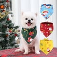 thumbnail image 2 of Christmas Pet Bandana Set | Triangle Bib Kerchief Scarf - Festive Costume Accessories for Dogs & Cats | Suitable for Small, Medium, Large Pets, 2 of 8