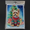 thumbnail image 3 of Yorkshire Terrier Yorkie Christmas Greeting Cards Pack of 8 7 in x 5 in, 3 of 3