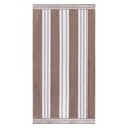thumbnail image 2 of BNM Cotton Striped Oversized Beach Towel, 34" x 64", Taupe, 2 of 10