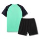 thumbnail image 5 of Odeerbi Juego de Entrenamiento de Fútbol Seco Rápido Para Chicos Y Niñas Camiseta de Manga Raglan Pantalones Cortos de Malla Conjunto Atlético Respirable Para 5-15 Años, 5 of 8