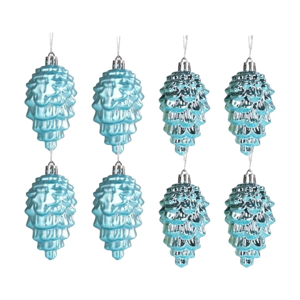 Decoraciones Del Árbol de Navidad 9cm Decoración Del Árbol de Navidad / 8 Piezas Colgante Del Árbol de Navidad Colgante en Forma de Plástico Bola de Navidad Ornamentos Del Árbol de Navidad