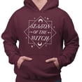 thumbnail image 2 of Season of the Witch Hoodie Sweatshirt Unisex 4X-Large Maroon, 2 of 5