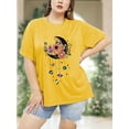 thumbnail image 6 of XCHQRTI Womens Daisy Tshirt Graphic Plus Size Casual Shirt Oversized Short Sleeve Summer Flower Tops, 6 of 7