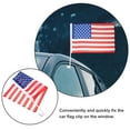 thumbnail image 5 of 4 Pcs American Flag on Car Truck Flag Banner Car Flag Car Window Flag Polyester 45.00X43.50X30.00CM, 5 of 6
