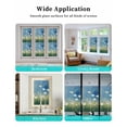 thumbnail image 6 of Window Privacy Film Spring Floral Stained Glass Window Film Decorative Sun Block Window Cover Modern Oil Painting Farmhouse Flower Window Clings Static Adhesive Sticker for Bathroom 23.6"x59", 6 of 7
