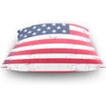 thumbnail image 4 of GZHJMY Soft Smooth Skin-Friendly Throw Pillow Cover Without Pillow Case20 x20 Shrink-Resistant Breathable Hidden Zipper Opening, Sofa Bed Office Farmhouse Room Easy to Disassemble|American Flag, 4 of 7
