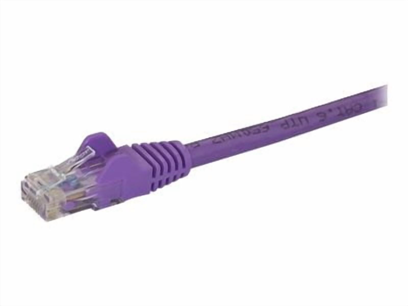 StarTech 150ft CAT6 Ethernet Cable - Purple CAT 6 Gigabit Ethernet Wire -250Mhz 100W PoE RJ45 UTP Network Patch Cord Snagless with Strain Relief (N6PATCH150PL)