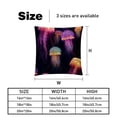 thumbnail image 5 of Jellyfish Luxurious Velvet Throw Pillow Inserts with Unique Patterns - Set of 2 (16x16, 18x18, 20x20 Inches) for Bed, Chair Pillow Covers for Any Occasion, 5 of 6