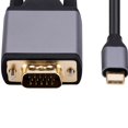 thumbnail image 2 of Adaptador tipo C a VGA Cable de pantalla HD de aleación de aluminio 10Gbps para proyector MacBook, 2 of 3