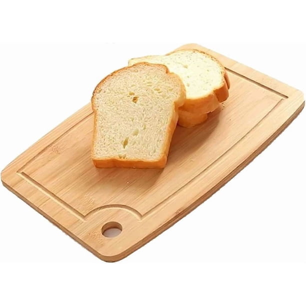 Wooden Chopping Boards, Bamboo Cutting Board with Deep Juice Grooves & Hook