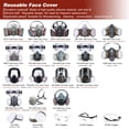thumbnail image 7 of NASUM Half Facepiece Respirator M301, Reusable Half Face Cover for Painting, Machine Polishing, Welding, Work Protection, 7 of 7