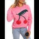 thumbnail image 3 of Suéteres de Punto Gruesos y Bonitos para Mujer, Modernos, con Estampado de en 3D, para Otoño e Invierno, Cálidos, con Cuello Redondo, Tops de Punto. Rosa M, 3 of 10