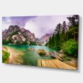 thumbnail image 2 of Mountain Lake Between Mountains - Large Landscape Canvas Art, 2 of 3