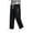 Black, variant on Umfun Men's Casual Sweatpants Relaxed Fit Straight Leg Trousers with Extended Drawstring and Print Side Design Stylish Autumn Winter Active Bottoms for Workout and Daily Life