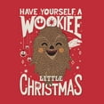 thumbnail image 2 of Men's Star Wars Christmas Have Yourself a Wookie  Graphic Tee Red Heather Small, 2 of 5