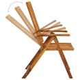 thumbnail image 3 of Juego de 6 Sillas Plegables para Jardín con Cojines de Madera de Acacia, 3 of 5
