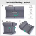 thumbnail image 4 of Miroddi Portable Lap Desk, Laptop Desk Built in Wrist Pad/ Mouse Mat/ Phone Holder for Bed Sofa Home Office School Students, 4 of 7