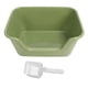 thumbnail image 1 of Large Cat Litter Box High Sides Anti Splashing Easy to Clean Simple Look Open Cat Litter Box for Large Cats Green, 1 of 4