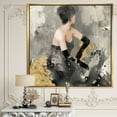 thumbnail image 2 of Designart ' Gold Fashion Dance ' Traditional Framed Canvas, 2 of 3