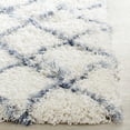 thumbnail image 3 of SAFAVIEH Moroccan Luvenia Geometric Shag Area Rug, Ivory/Blue, 3'3" x 5'3", 3 of 5