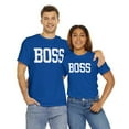 thumbnail image 4 of Boss Funny Tshirts for Dads Hilarious Matching Tees Unisex Heavy Cotton Tee, 4 of 4
