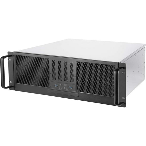 SilverStone RM41-506 Black SGCC 4U Rackmount Server Chassis 6 x 5.25" drive bay External 5.25" Drive Bays