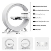 GPED LED Display Table Lamp Digital Alarm Clock, Wireless Charging
