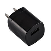 USB Wall Charger Adapter 1A/5V 5-Pack Travel USB Plug Charging Block Brick Charger Power Adapter Cube Compatible with iPhone XS/XS Max/X/8/7/6 Plus, Galaxy S9/S8/S8 Plus, Moto, LG, HTC, Google Black