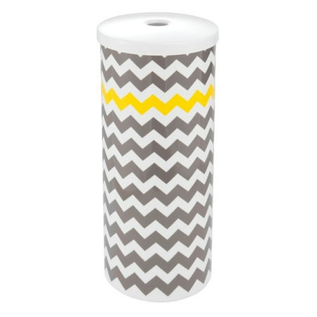 InterDesign Una Toilet Tissue Reserve Canister, Gray
