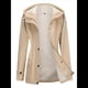thumbnail image 2 of Chaqueta Impermeable para Mujer, Cortavientos con Capucha, Ideal para Senderismo, Viajes y Actividades Al Aire Libre. Albaricoque M, 2 of 7